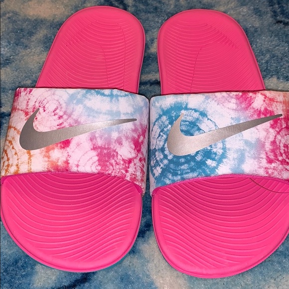 Nike Kawa Girl Slides Sandals Pink New - Picture 2 of 6